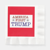 America First Trump Napkins Servet (Voorkant)