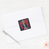 America First Uncle Sam Vierkante Sticker (Envelop)