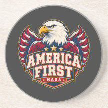 America First Varsity Eagle Sandstone Onderzetter