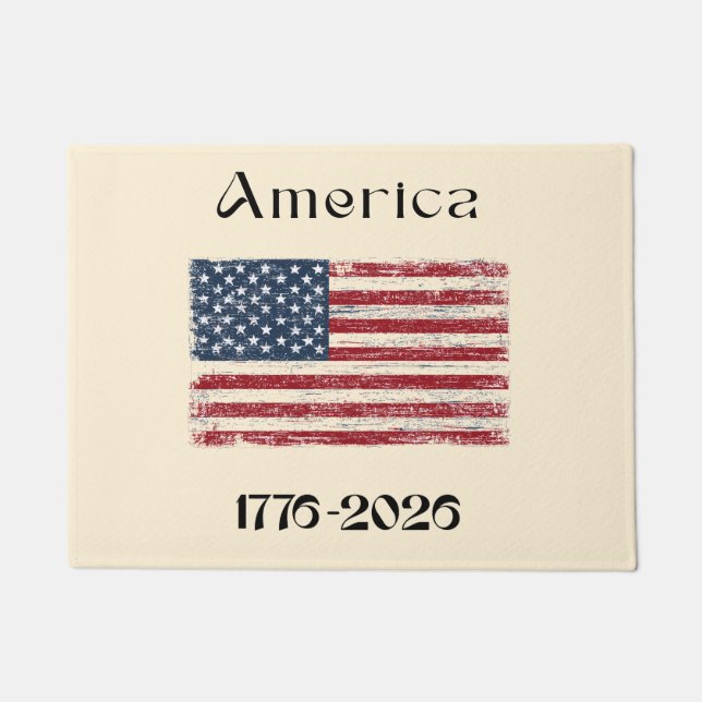 America Flag 1776 to 2026 USA 250th Anniversary  Deurmat (Voorkant)