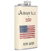 America Flag 1776 to 2026 USA 250th Anniversary Heupfles (Rechts)