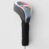 AMERICA FLAG BALD ELLE GOLFHEADCOVER (Schuin)