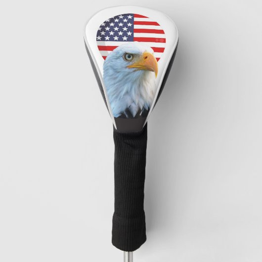 AMERICA FLAG BALD ELLE GOLFHEADCOVER (Voorkant)
