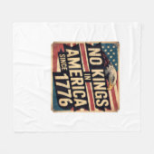 America Flag  Decor No Kings In America Since 1776 Fleece Deken (Voorkant (Horizontaal))