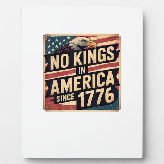 America Flag  Decor No Kings In America Since 1776 Fotoplaat (Voorkant)
