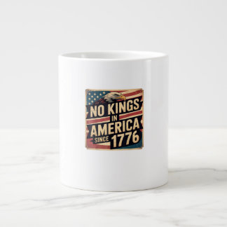 America Flag  Decor No Kings In America Since 1776 Grote Koffiekop
