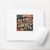 America Flag  Decor No Kings In America Since 1776 Muismat (Met muis)