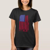 America Flag Girll Costume Barbeque T-shirt (Voorkant)