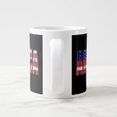 AMERICA Flag Grote Koffiekop (Achterkant)