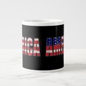 AMERICA Flag Grote Koffiekop (Voorkant)