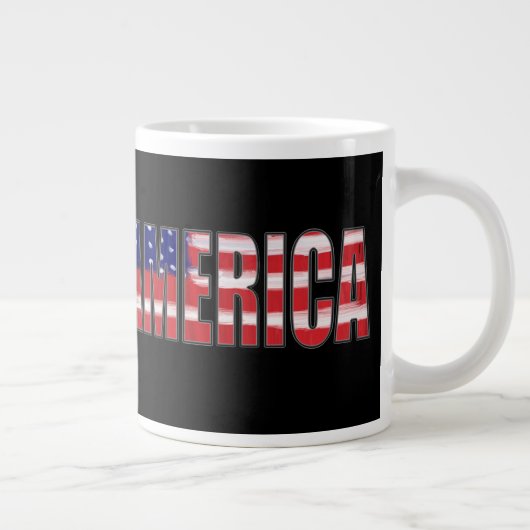 AMERICA Flag Grote Koffiekop (Rechts)