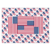 AMERICA FLAG Patriotic USA Tafelkleed (Voorkant (Horizontaal))