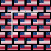America Flag Pattern USA Banner Stof (Delen)