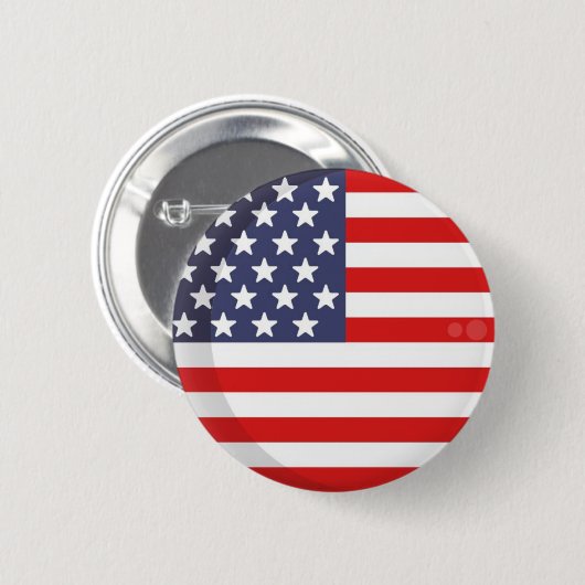 AMERICA FLAG RONDE BUTTON 5,7 CM (Voorkant /achterkant)