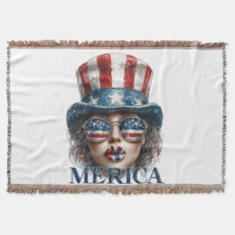 America Girl, vierde juli Glam Girl met sterren Deken