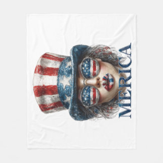 America Girl, vierde juli Glam Girl met sterren Fleece Deken