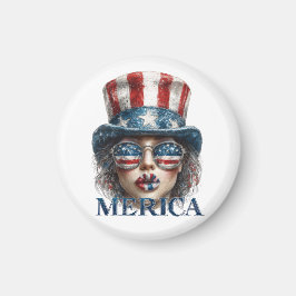 America Girl, vierde juli Glam Girl met sterren Magneet