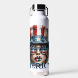 America Girl, vierde juli Glam Girl met sterren Waterfles