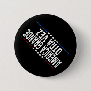 América Grande Otra Vez Grappig Trump Habla en Esp Ronde Button 5,7 Cm
