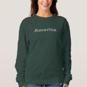 America Green Sweatshirt voor dames (Voorkant)