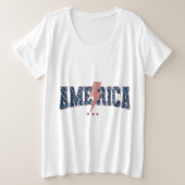 America  grote maat t-shirt (Design voorkant)