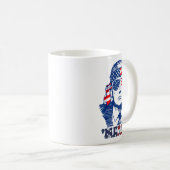 America Happy 4 juli Trump Amerikaanse Fl Koffiemok (Voorkant rechts)