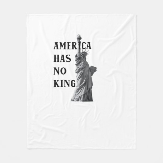 America Has No King Classic Fleece Deken (Voorkant)