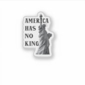 America Has No King Classic Sticker (Voorkant)