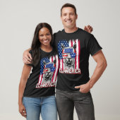 America Independence Day Flag Llama Llamerica T-shirt (Unisex)