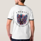 America Land of The Free T-Shirt (Achterkant)