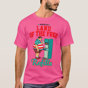 America Land Of The Free vult grappig op 4 juli T-shirt