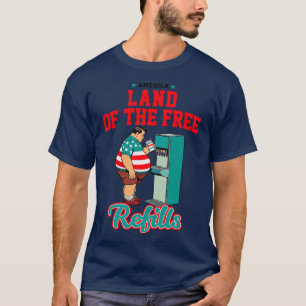 America Land Of The Free vult grappig op 4 juli T-shirt