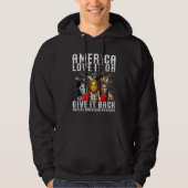 America Love it or give it back Native American Fo Hoodie (Voorkant)