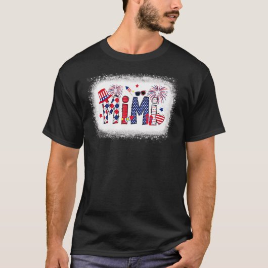America Mimi Teenslippers Fireworks Patriotic Mimi T-shirt (Voorkant)