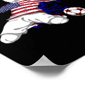 America National Soccer Team Jersey United States  Poster (Hoek)