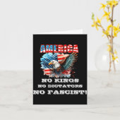 America No Kings No Dictators No Fascist  Kaart (Gele Bloem)
