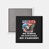 America No Kings No Dictators No Fascist Magneet (Voorkant / Achterkant)
