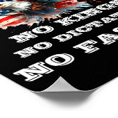 America No Kings No Dictators No Fascist Poster (Hoek)