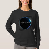 America on April 8 2024 astronomical totality ecli T-shirt (Voorkant)
