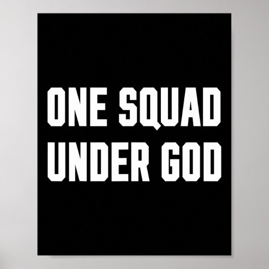 America One Squad Under God (trump 2020)  Poster (Voorkant)