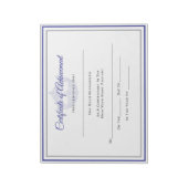 America Pageant Crown Certificate Achievement Awar Notitieblok (Linkerzijde)