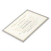 America Pageant Crown Certificate Achievement Awar Notitieblok (Schuin)