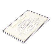 America Pageant Crown Certificate Achievement Awar Notitieblok (Schuin)