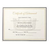 America Pageant Crown Certificate Achievement Awar Notitieblok (Voorkant)