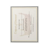 America Pageant Crown Certificate Achievement Awar Notitieblok (Linkerzijde)
