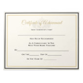 America Pageant Crown Certificate Achievement Awar Notitieblok (Voorkant)