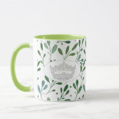 America Pageant Crown Leaf Print Twee Tone Mok (Links)