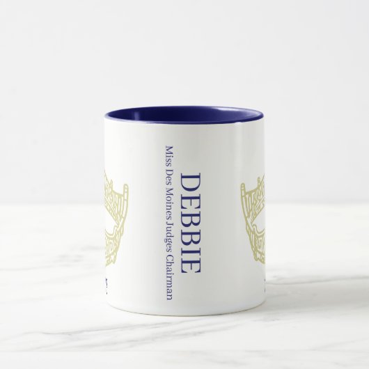 America Pageant Crown Personalized Name Mok (Midden)