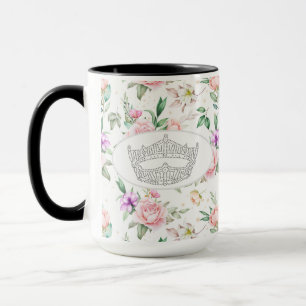 America Pageant Crown Roos Print Twee Tone Mok