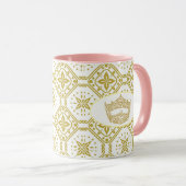 America Pageant Crown Royal Print Twee toon Mok (Voorkant rechts)